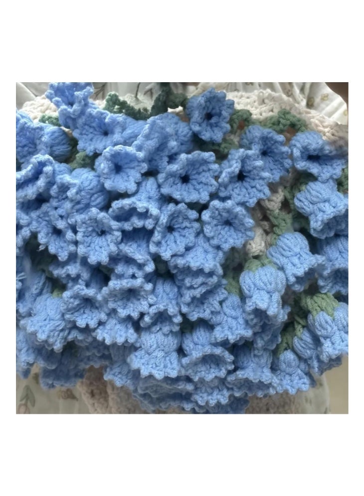 SHABILI DIY Flower Bouquet Blanket Crochet Kit, 2-in-1 Cozy Throw Blanket and Floral Display, Handmade 3D Crochet Flowers, Unique Craft Kit Gift for Mother’s Day Birthday Wedding or Valentine’s Day (Not Finished Product, Hand-Woven Required) - Image 4
